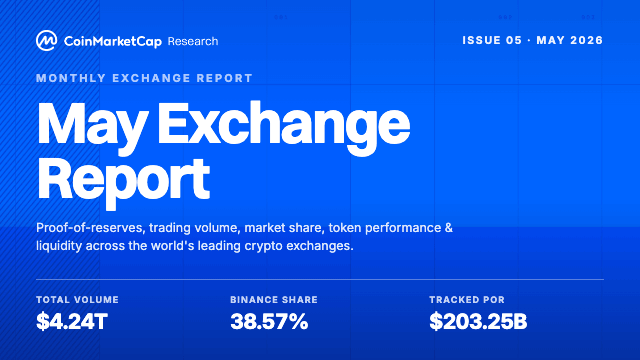 CoinMarketCap Exchange Monthly Report May 2026