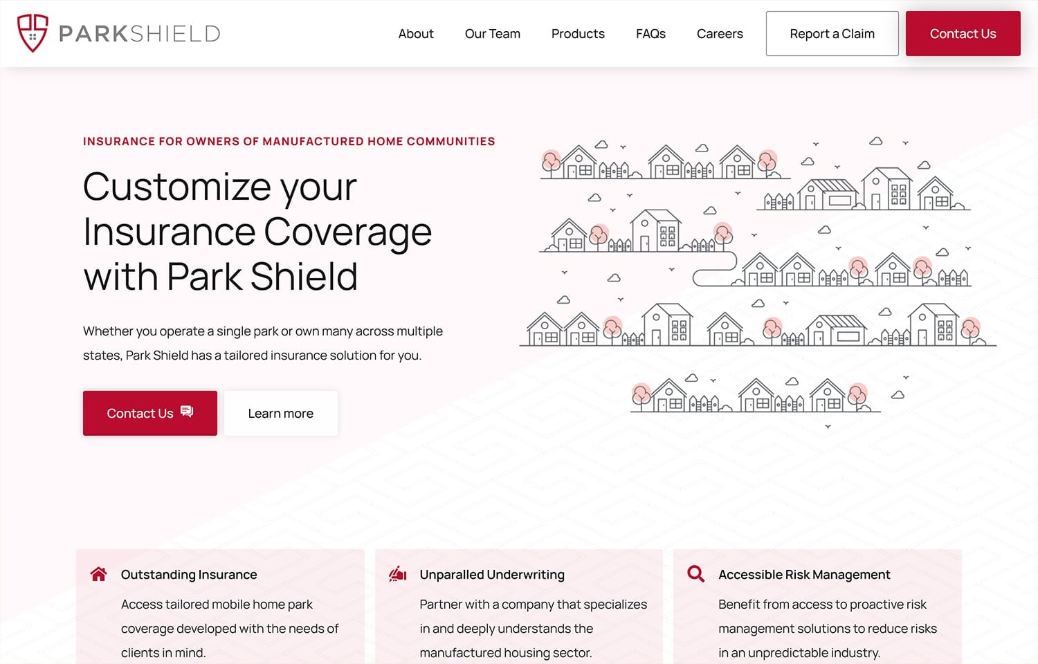 Park Shield Website Screenshot