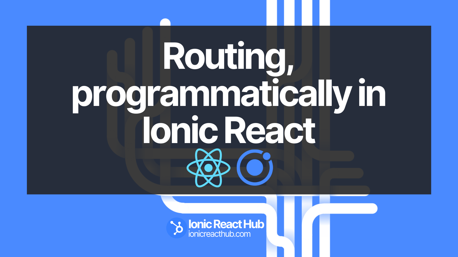 I want to teach you how you can achieve routing programmatically in Ionic with React, with examples!