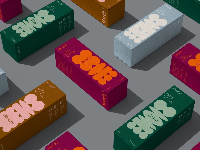 Moodly Packaging Design by The Woork