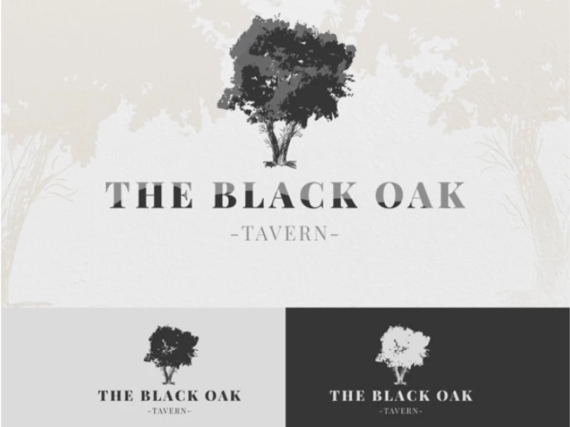 The Black Oak Tavern Logo Design