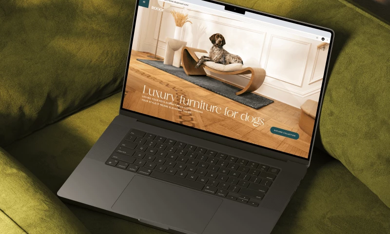 League Design Agency - Rooof - Web Design & UI UX Designer for a luxury pet furniture brand for the design-conscious home