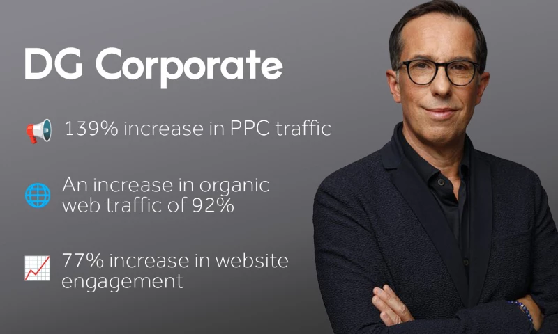 Pixated - A 184% improvement in web leads for DG Corporate