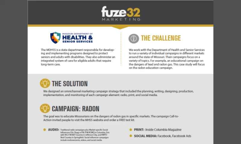fuze32 Marketing - Community Service/Radon Testing