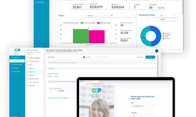 Leanware - COP Canadian Orthodontic Partners - Dental Custom Software Development