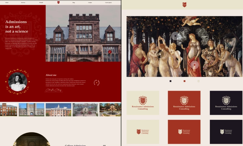 Popart Studio - Renaissance Admissions Consulting - Web Maintenance