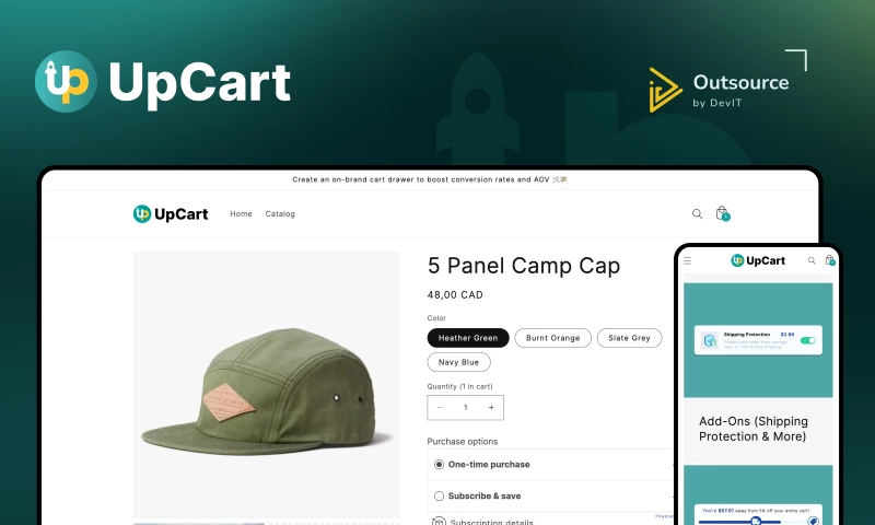 DevIT - UpCart - Slide Cart Drawer