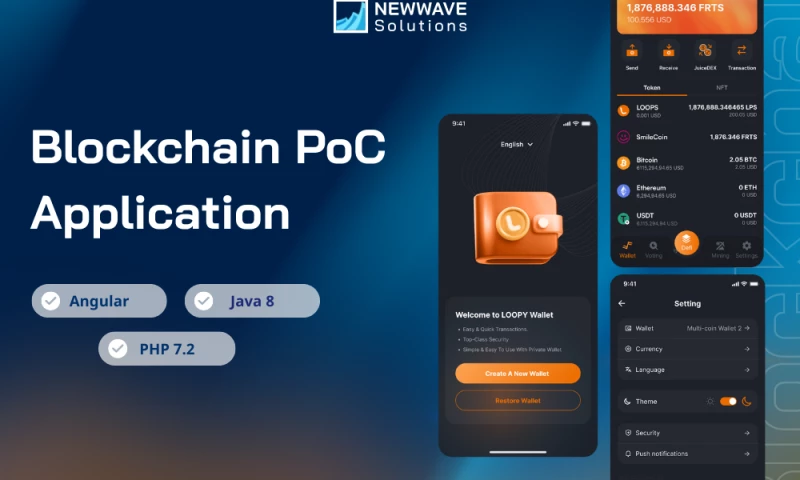 Newwave Solutions - Full-Feature Blockchain PoC Application