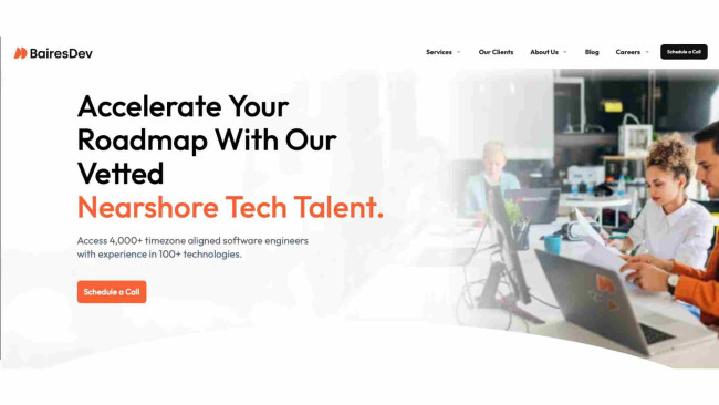BairesDev homepage-screenshot
