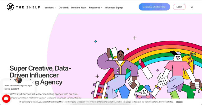 The Shelf homepage-screenshot
