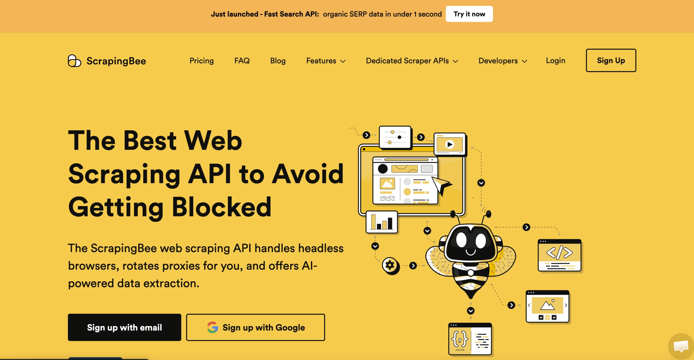 Web Scraping API ScrapingBee