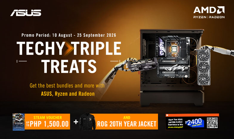 Claim up to P1,500 Steam Credits and an ROG 20th Anniversary Jacket!