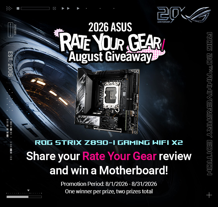 Leave a genuine review of your ASUS product to help others find the right products! 
