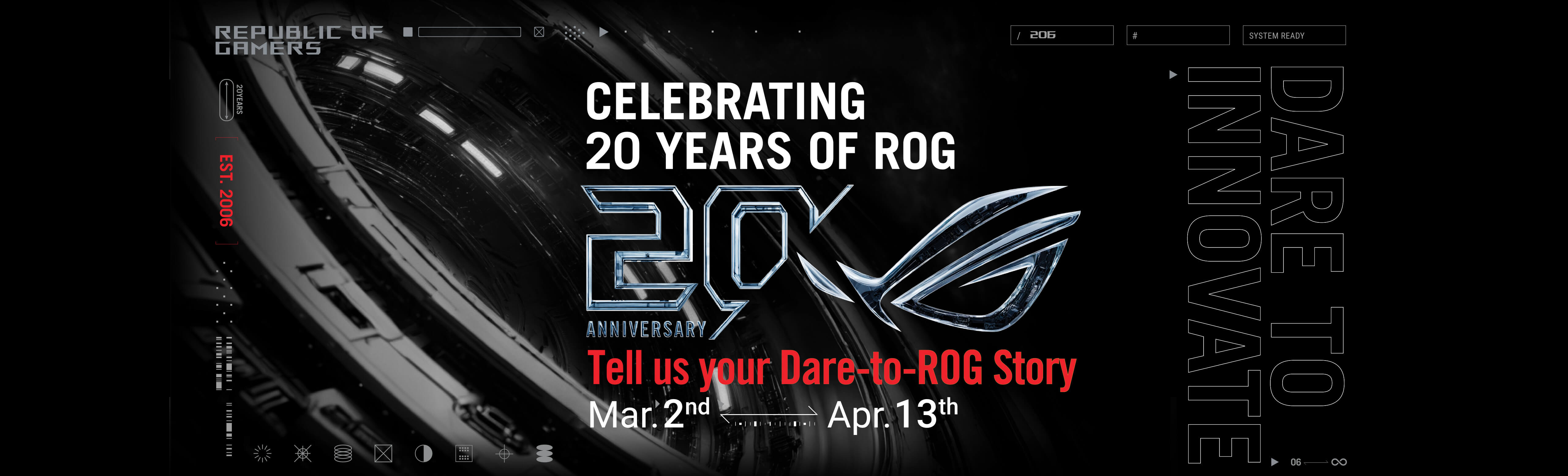ROG 20 Anniversary banner